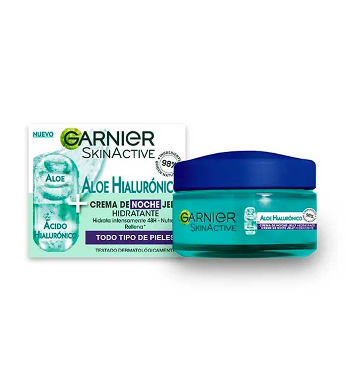Kaufen Garnier - *Skin Active* - Feuchtigkeitsspendende Gelee-Nachtcreme  mit Hyaluron-Aloe - Alle Hauttypen | Maquillalia
