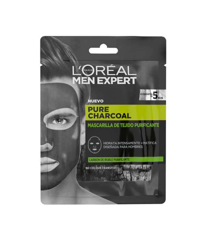 Loreal Paris Pure Charcoal Reinigung Der Gewebemaske Men Expert