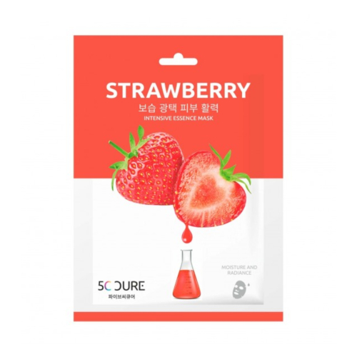 Jkosmec - *5C Cure* - Feuchtigkeitsspendende Gesichtsmaske - Strawberry
