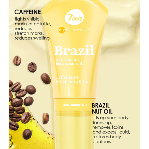 7DAYS - *My Beauty Week* – Anti-Cellulite-Körperroller-Cremeöl – Brazil