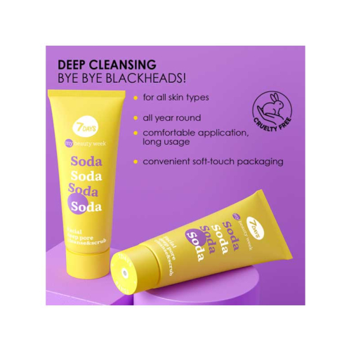 7DAYS - *My Beauty Week* - Porenreinigendes Gesichtspeeling Soda