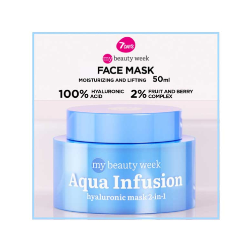 7DAYS - *My Beauty Week* – 2-in-1-feuchtigkeitsspendende Gesichtsmaske Aqua Infusion