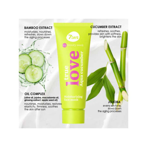7DAYS - *My Beauty Week* - Feuchtigkeitsspendende Gesichtsmaske True Love