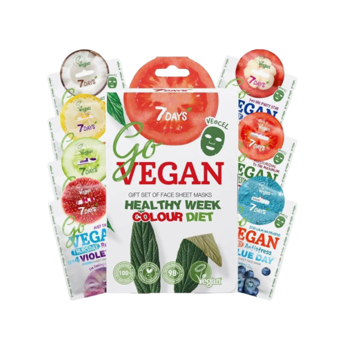 7DAYS – Gesichtsmasken-Set Go Vegan Healthy Week Colour Diet