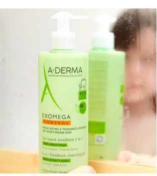A-Derma – 2-in-1 erweichendes Reinigungsgel gegen Reizungen