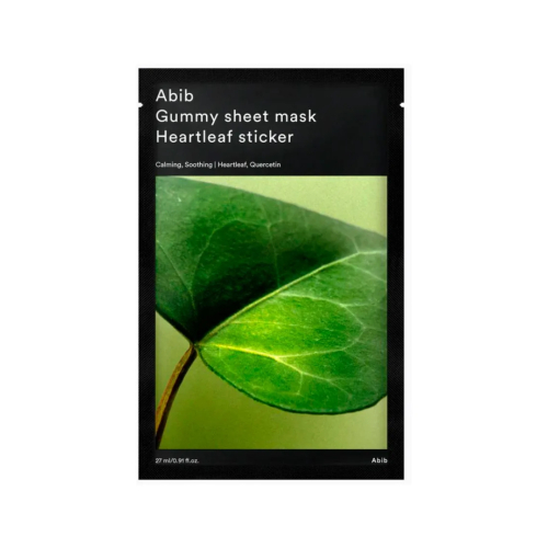 Abib - Gesichtsmaske Gummy Sheet Mask - Heartleaf Sticker