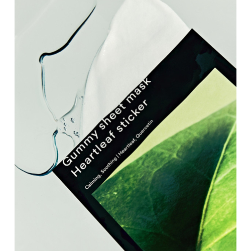 Abib - Gesichtsmaske Gummy Sheet Mask - Heartleaf Sticker