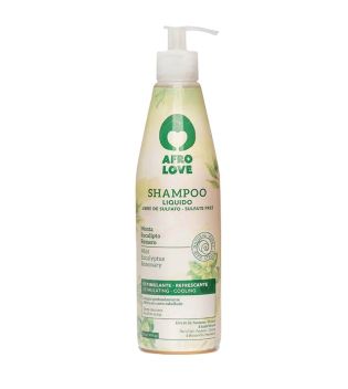 Afro Love – Klärendes Shampoo – Minze, Eukalyptus und Rosmarin, 450 ml