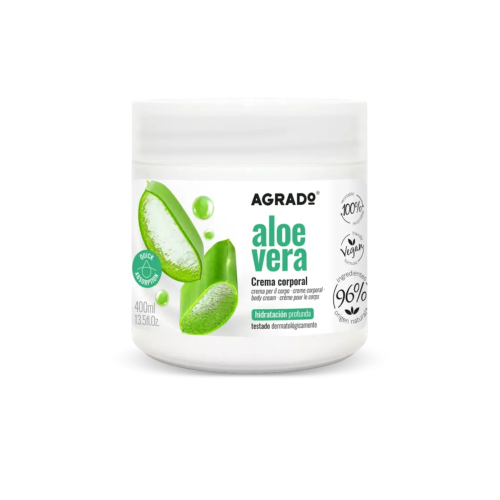 Agrado - Aloe Vera Körpercreme - Tiefenwirksame Feuchtigkeitsversorgung