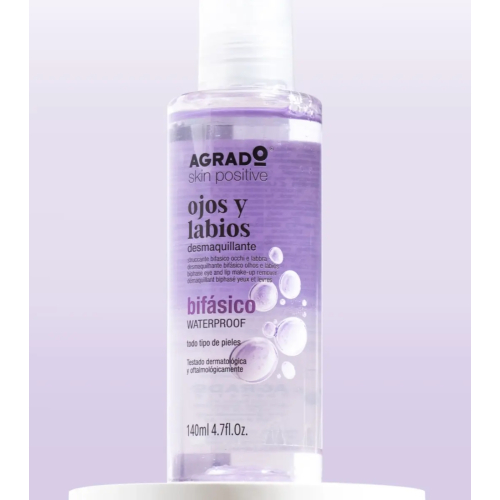 Agrado - Zweiphasiger Augen- und Lippen-Make-up-Entferner waterproof  - Alle Hauttypen