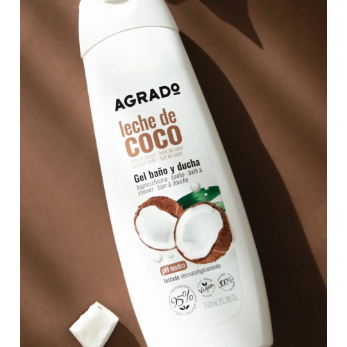 Agrado - Kokosmilch Bade- und Duschgel - 750ml