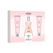 Aire de Sevilla – Set Eau de toilette für Frauen + Feuchtigkeitscreme + Duschgel – Soy Yo