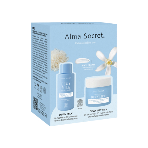 Alma Secret – Mini-Set Dewy Milk & Dewy Lift Rich Cream – Für normale bis trockene Haut