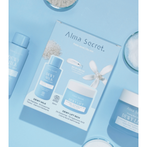 Alma Secret – Mini-Set Dewy Milk & Dewy Lift Rich Cream – Für normale bis trockene Haut