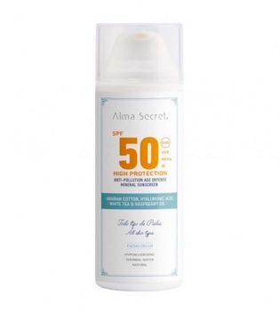 Alma Secret - Gesichtscreme mit hohem Sonnenschutz SPF50 für alle Hauttypen
