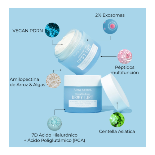Alma Secret – Straffende Gesichtscreme Dewy Lift – Für trockene Haut
