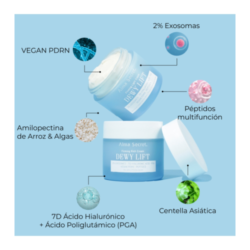 Alma Secret – Straffende Gesichtscreme Dewy Lift – Für normale bis Mischhaut