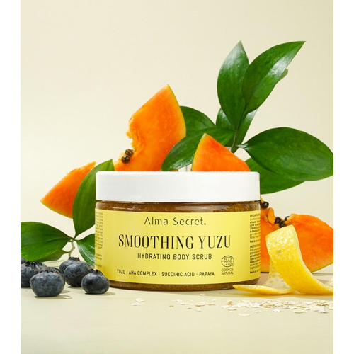 Alma Secret – Feuchtigkeitsspendendes Körperpeeling Smoothing Yuzu