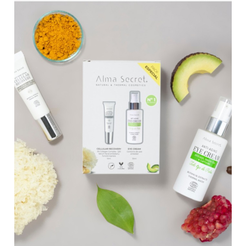 Alma Secret – Spezielle Augenkonturpackung + Mini-Serum Cellular Recovery
