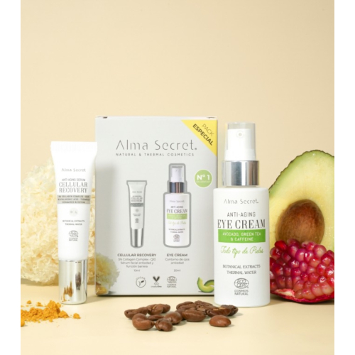 Alma Secret – Spezielle Augenkonturpackung + Mini-Serum Cellular Recovery