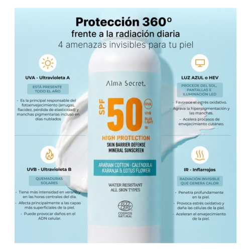 Alma Secret - Sonnenschutz für den Körper LSF 50 Skin Barrier Defense
