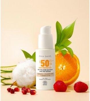 Alma Secret – Sonnenschutz für das Gesicht SPF50 mit Farbe – Sand