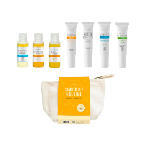 Alma Secret – Set Beauty Travel Starter Kit Routine – Empfindliche Haut und Mischhaut