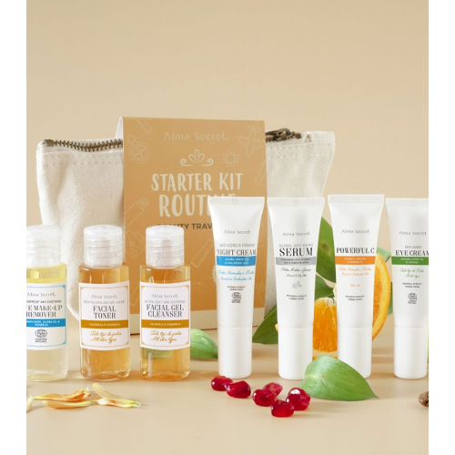 Alma Secret – Set Beauty Travel Starter Kit Routine – Empfindliche Haut und Mischhaut