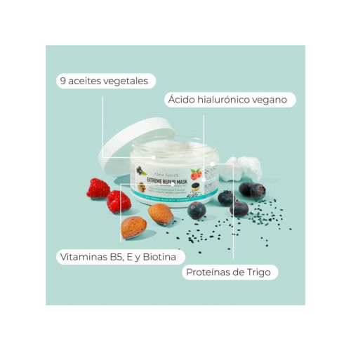 Alma Secret – Geschenkset mit festem Shampoo Shikakai  + Maske Extreme Repair