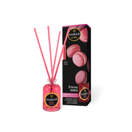 AMBAR Perfums – Mikado-Lufterfrischer – Erdbeercreme