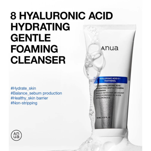 Anua - Schäumender Gesichtsreiniger mit Hyaluronsäure 8 Hyaluronic Acid Hydrating Gentle
