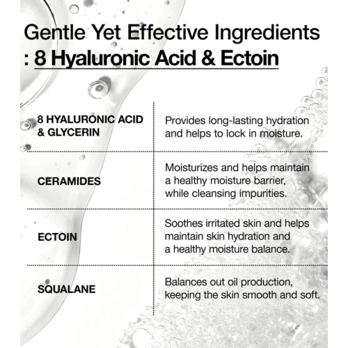 Anua - Schäumender Gesichtsreiniger mit Hyaluronsäure 8 Moisturizing Gentle