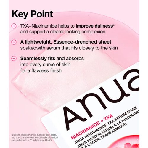 Anua - Gesichtsmaske gegen Flecken Niacinamide TXA