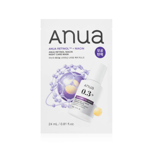 Anua - Straffende Gesichtsmaske Retinol + Niacin