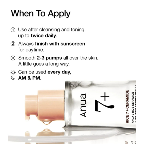 Anua - Feuchtigkeitsspendendes Serum Rice 7+ Hydrating Barrier