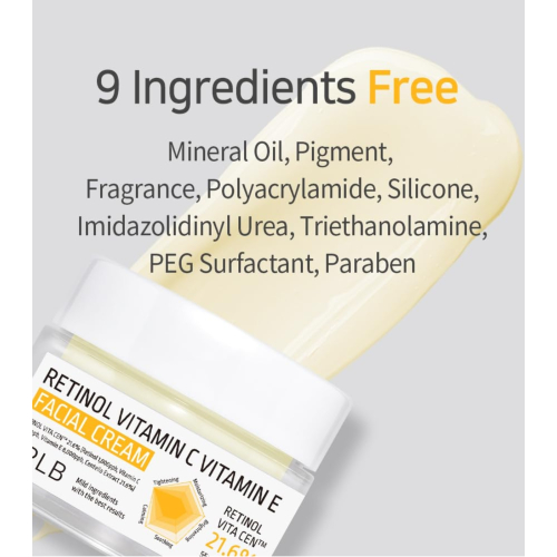 APLB - Gesichtscreme für reife Haut Retinol Vitamin C Vitamin E