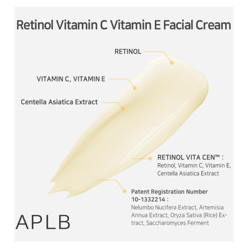 APLB - Gesichtscreme für reife Haut Retinol Vitamin C Vitamin E
