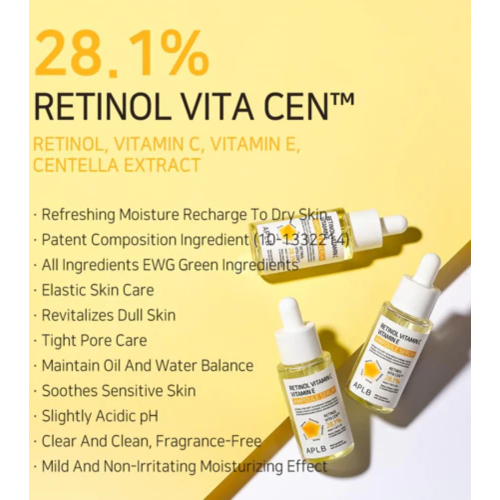 APLB - Aufhellendes Gesichtsserum Retinol Vitamin C Vitamin E