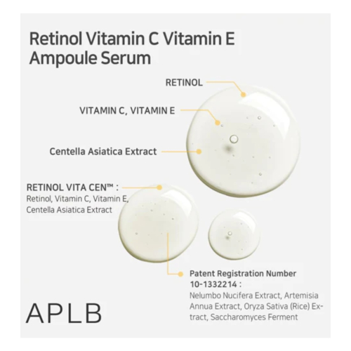 APLB - Aufhellendes Gesichtsserum Retinol Vitamin C Vitamin E
