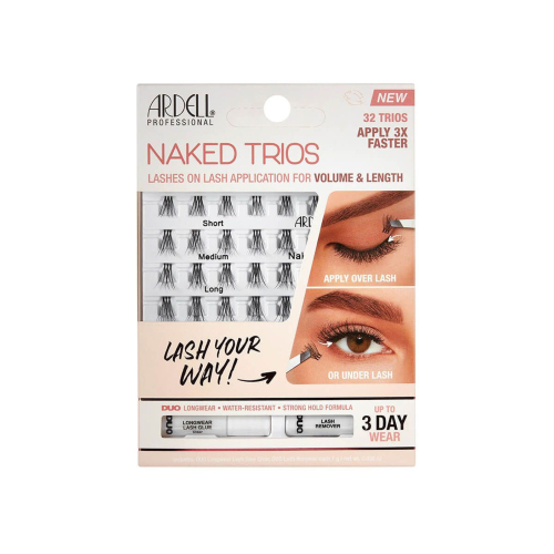 Ardell – Einzelne falsche Wimpern Naked Trios
