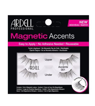 Ardell - Magnetic Accents Künstliche Wimpern - 001: Black
