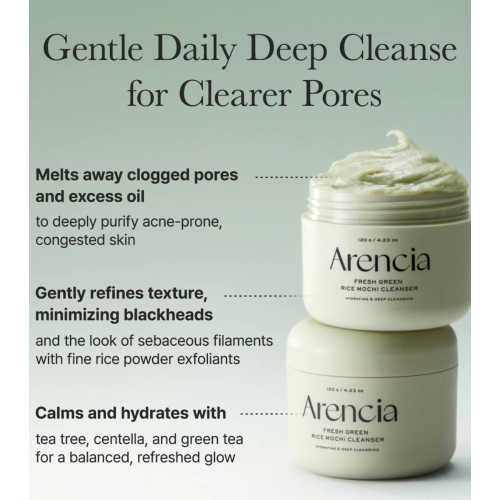 Arencia - Gesichtsreiniger Fresh Green Rice Mochi