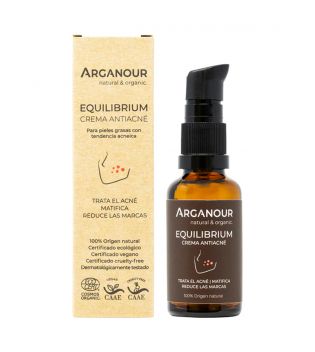 Arganour – Markreduzierende Anti-Akne-Creme  Equilibrium – Fettige, zu Akne neigende Haut