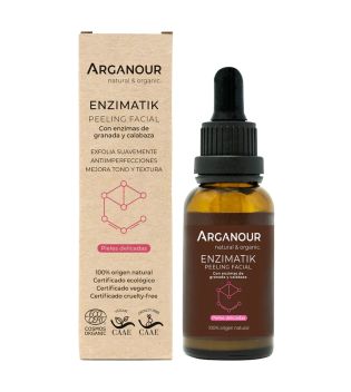 Arganour – Gesichtspeeling mit Granatapfel- und Kürbisenzymen Enzimatik