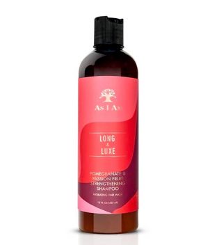 As I Am – Stärkendes Shampoo Long & Luxe – Granatapfel & Passionsfrucht