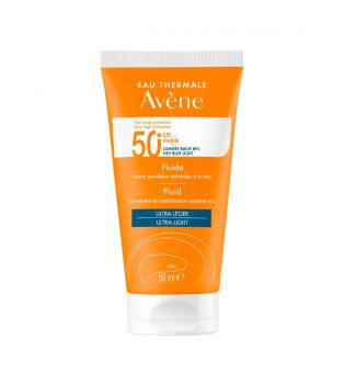 Avène – Parfümfreies, ultraleichtes Sonnenschutz-Fluid SPF50+ – Empfindliche normale und Mischhaut