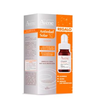 Avène – getönter Anti-Aging-Sonnenschutz SPF50 + Mini-Serum Vitamin Activ Cg