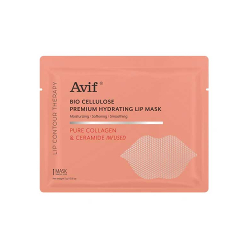 Avif - Feuchtigkeitsspendende Premium-Bio-Cellulose-Lippenpflaster