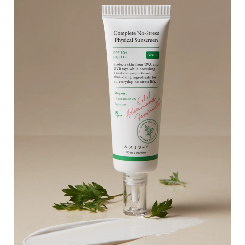 Axis-Y - Sonnenschutz fürs Gesicht Complete No-Stress Physical SPF50+ PA++++