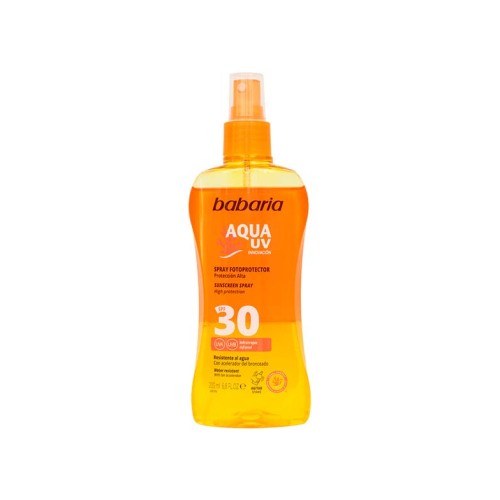 Babaria – Zweiphasiges Sonnenschutzspray Aqua UV SPF 30